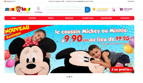 image du site en ligne maxitoys.be