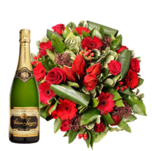 image du bouquet et champagne sur Fleurop