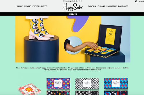 image de box vendus sur le site web happy socks