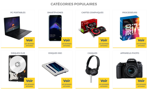 image des produits vendus dans le coin des affaires sur LDLC BE