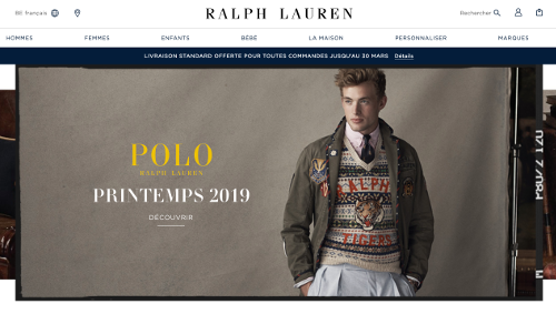 image de la livraison offerte sur Ralph Lauren